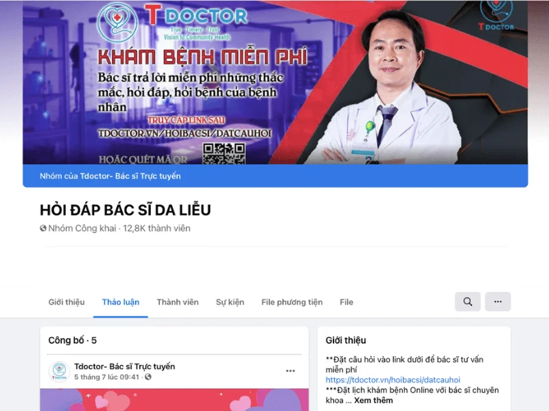 Hội Hỏi đáp bác sĩ da liễu