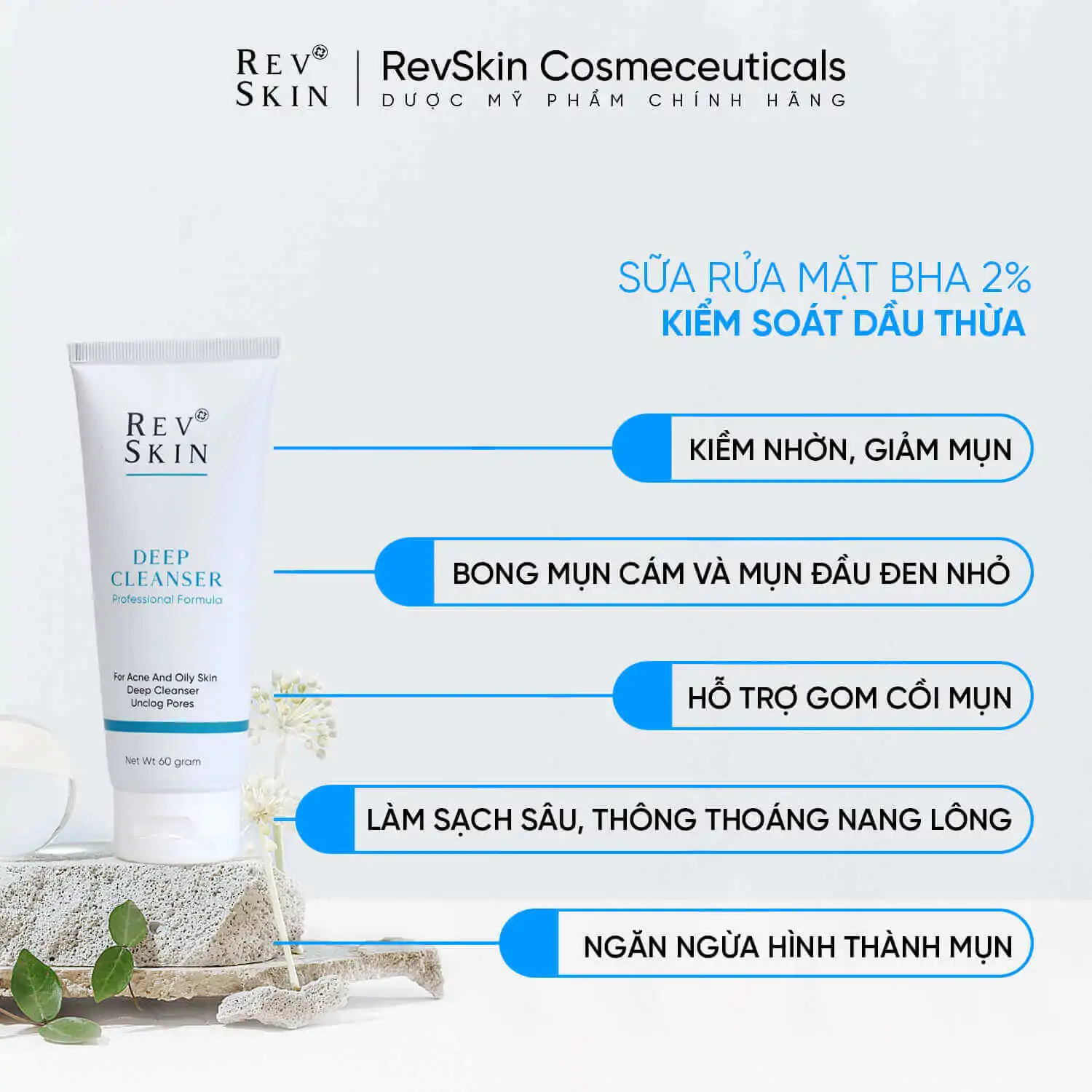 Công dụng của sữa rửa mặt RevSkin