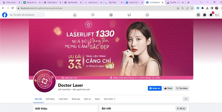Bạn có thể mua RevSkin qua fanpage của phòng khám Doctor Laser