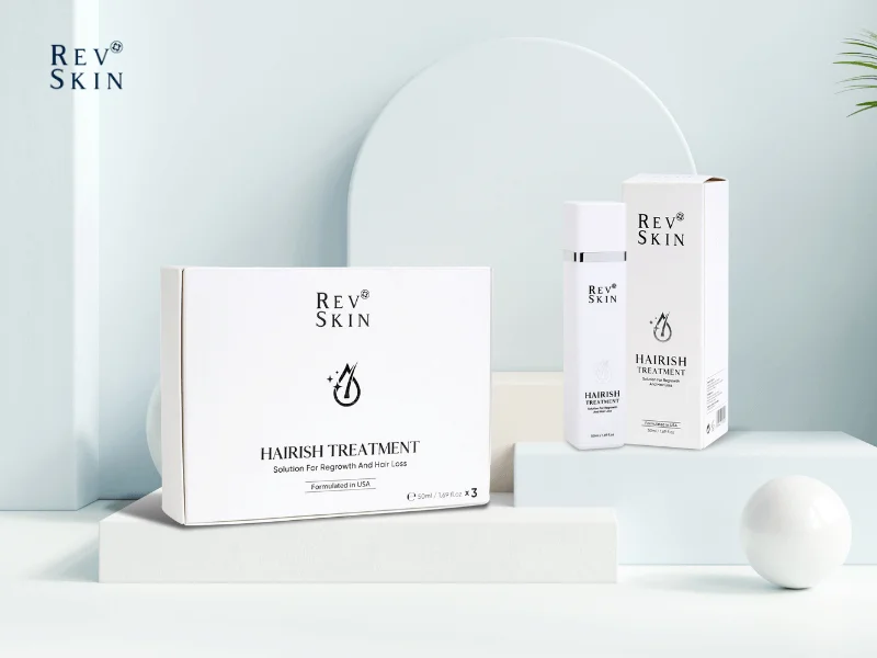 Sử dụng RevSkin Hairish Treatment dể giúp tóc mọc nhanh hơn chắc khỏe hơn