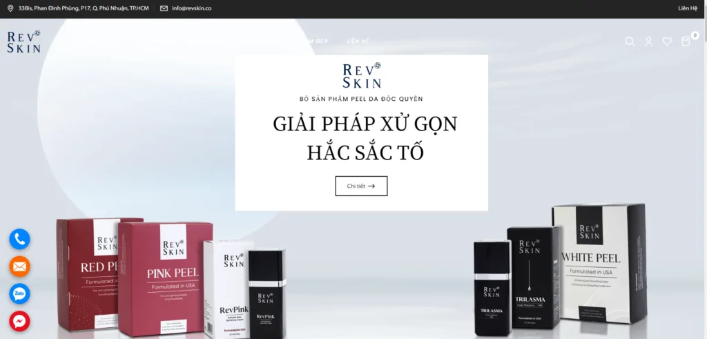 Đặt hàng tại trang web của RevSkin để nhận được sản phẩm chính hãng