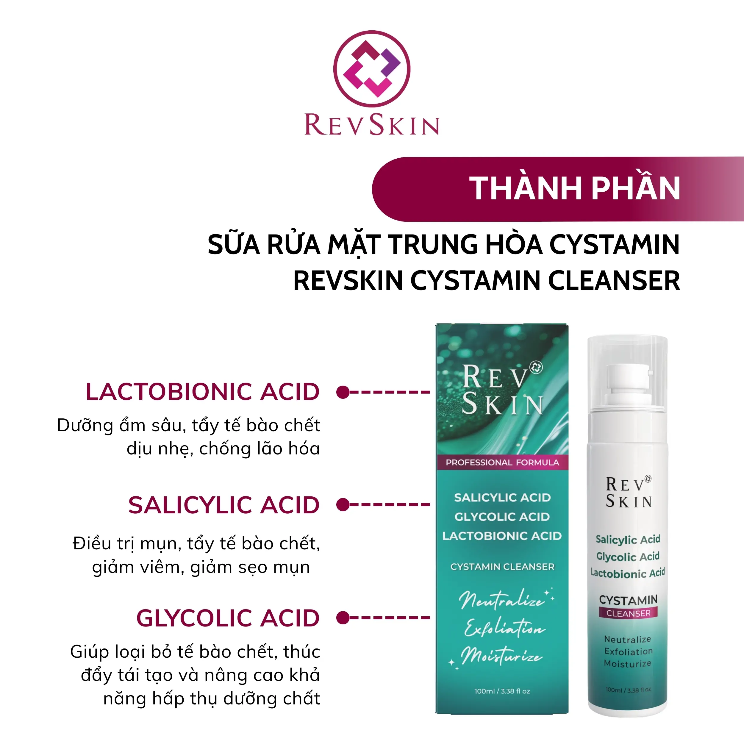 revskin cystamin cream srm trung hoa