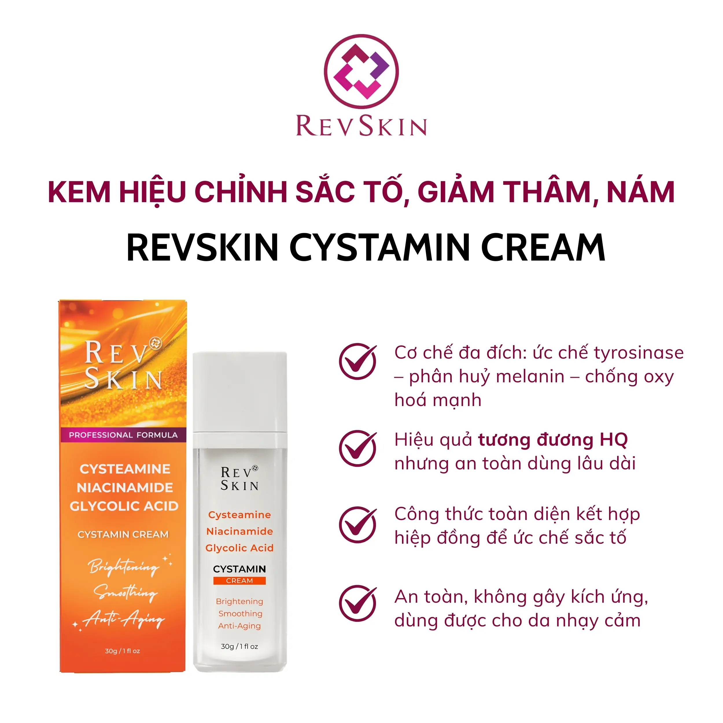 revskin cystamin cream thong tin